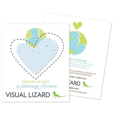 Plantable Earth Day Corporate Flat Cards
