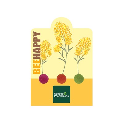 Triple Seed Ball Card - Bee Happy