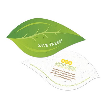 Save Trees Plantable Leaf Shapes