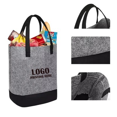 Two color Felt Tote